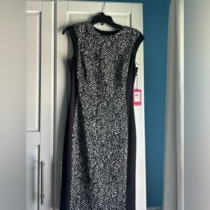 NWT Black and White printed Vince Camuto dress